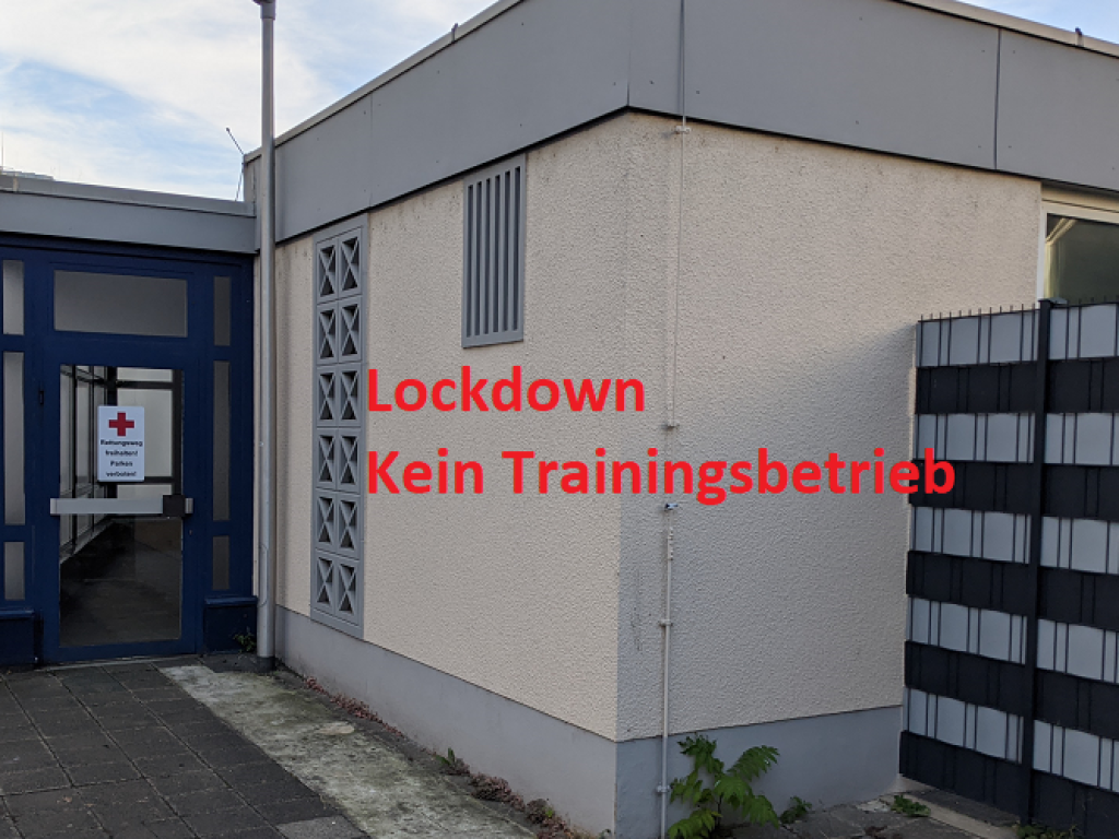 Lockdown - kein Trainingsbetrieb ab 2. November 2020