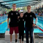 Trainer Florian Schneider mit seinem Schützling Toni Misera und seinem stolzen Vater