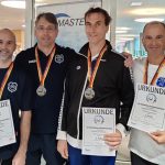 Die Rückstaffel holte ebenfalls Silber - von links Klaus Henrich, Claus-Jürgen Maier, Andreas Misera, Uwe Henrich